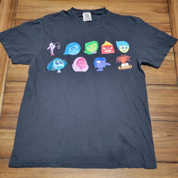 Inside Out Black Unisex Tee "It's Okay To Feel All The Feels" - Size Medium - Picture 1 of 5